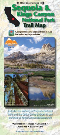 Sequoia & Kings Canyon National Park Trail Map