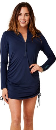 CRZ YOGA Women's Long Sleeve Quarter Zip Pullover Slim Fit Athletic Yoga  Tops Workout Running Shirts with Thumbholes, Turquoise, XX-Small :  : Clothing & Accessories