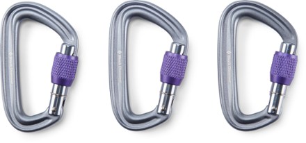 Black Diamond LiteForge Screwgate Carabiner - Package of 3