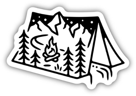 Tent Scene Sticker