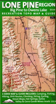 Lone Pine Region Recreation Topo Map and Guide