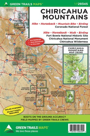 Map 2934S - Chiricahua Mountains