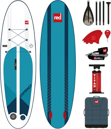 Red Paddle Co Compact Inflatable Stand Up Paddle Board with Paddle - 9'6"