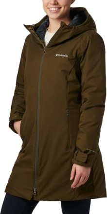 olive green jacket women's with hood
