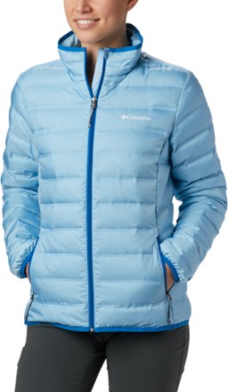 columbia women's mckay lake long hooded down lightweight heatseal jacket