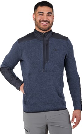 mens half zip sweaters