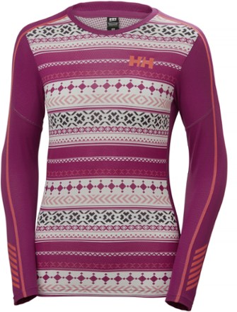 Helly Hansen Women's Lifa Active Graphic Crew Base Layer Top