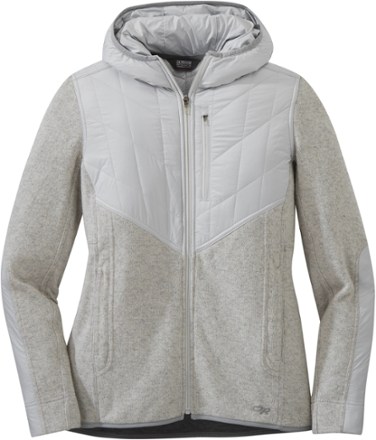 oak park hybrid full zip hoodie
