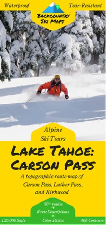 Lake Tahoe: Carson Pass Backcountry Ski Map