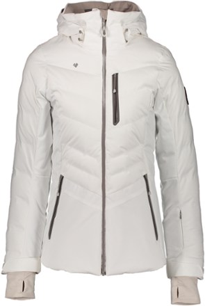 obermeyer white ski jacket