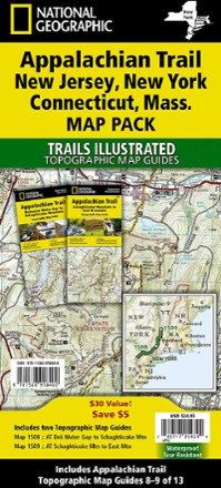 Appalachian Trail Map Pack: New Jersey, New York, Connecticut, Massachusetts