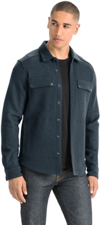 men's boiled wool sweater jacket