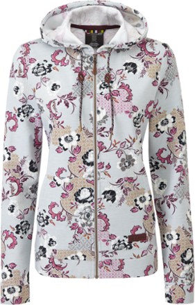 sherpa fleece zip hoodie