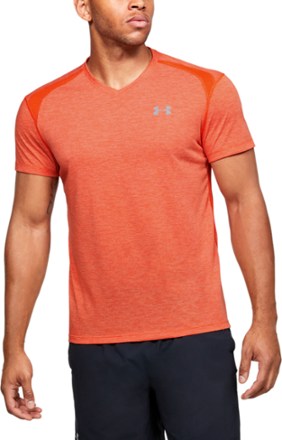 men's under armour orange shirt