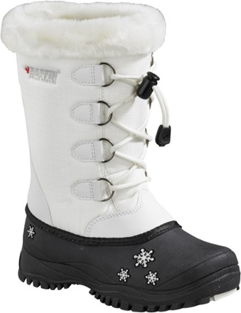 girls black snow boots