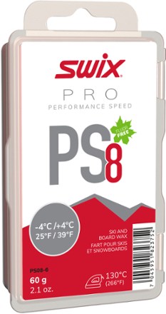 PS8 Red Wax for 25 to 39 Degrees F - 60 g