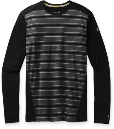 Smartwool Men's Classic All-Season Merino Wool Base Layer — Vans Long  Sleeve Crew (Slim Fit), Black Marble Wash, Small at  Men's Clothing  store