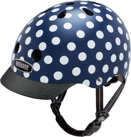 Bike Helmet - Navy Dots