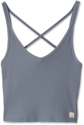 Vuori Rib Crop Tank Top - Women's 0