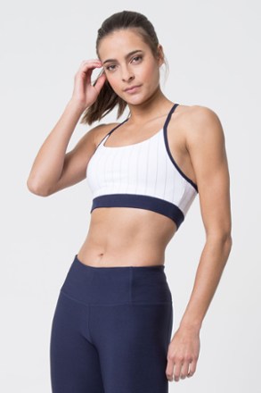 Scout Medium Support Striped Sports Bra