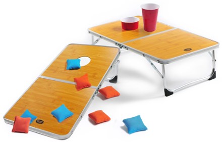 Outside Inside Cornhole Table Set