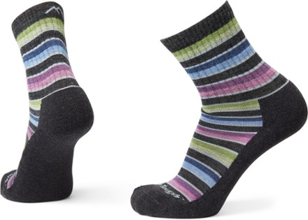 Decade Stripe Micro Crew Midweight Hiking Socks - Women's