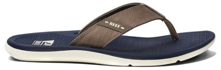 Infradito Reef Santa Ana Uomo, 46 EU, Supporto Plantare, Tomaia In Pelle Vegana, Suola Anti-traccia, Impermeabili