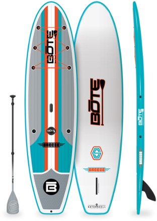 Below is the newest version of BOTE Breeze Gatorshell Stand Up Paddle Board with Paddle - 10'6"