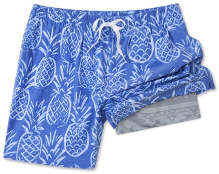 Stretch 5.5" Lined Swim Trunks - Men's