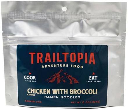 Ramen Noodles with Chicken Flavor and Broccoli - 1 Serving