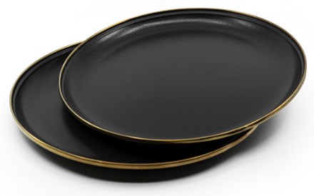 Enamel Plates 2 Piece Black, Buy Enamel Plates 2 Piece Black here