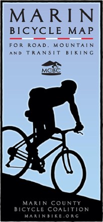 Marin Bicycle Map for Road, Mountain and Transit Biking