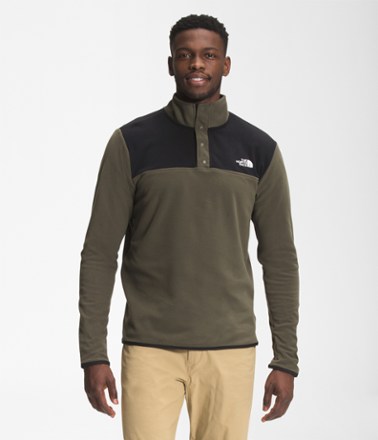 snap neck pullover