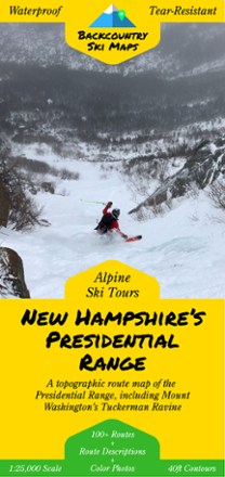 New Hampshire's Presidential Range Backcountry Ski Map