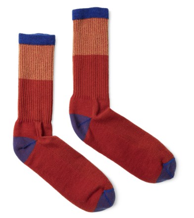 Merino Wool Lightweight Blocked Hiking Crew Socks