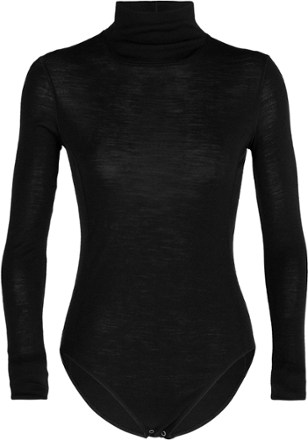 Queens Long-Sleeve High-Neck Base Layer Bodysuit - Women's