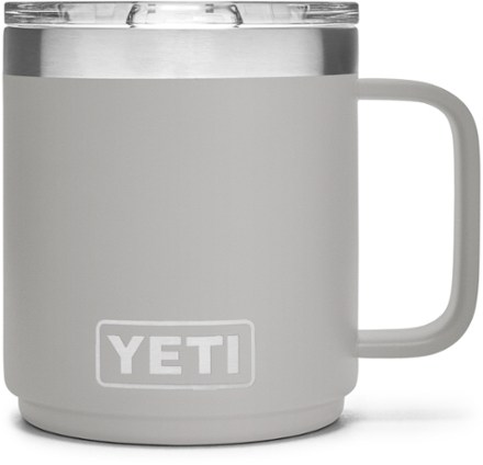 REAL YETI 10 Oz. Laser Engraved Black Stainless Steel 10 Oz Stackable Mug  With Mag Lid Personalized Vacuum Insulated YETI 