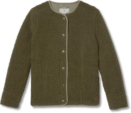 Urbanesque Sherpa Cardigan Sweater - Women's