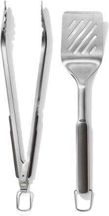 Outdoor Grill Turner and Tongs Set