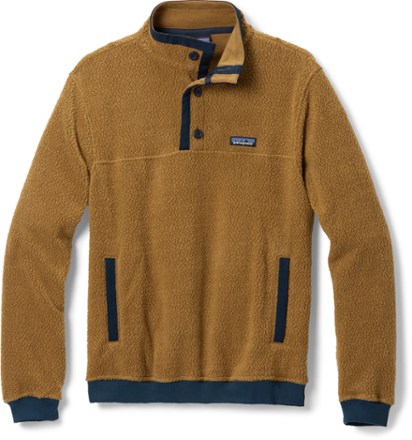 Shearling Button Fleece Pullover Men s