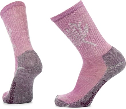 Smartwool Women's Hike Classic Edition Light Cushion Leaf Pattern Crew Socks