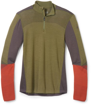 Smartwool Intraknit Thermal Merino Colorblock Quarter-Zip Base Layer Top - Men's 0