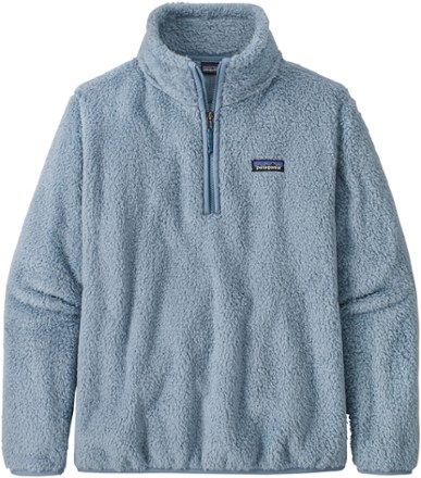 Patagonia Los Gatos Fleece Sherpa Teddy Pullover 1/4 Zip Taupe Large