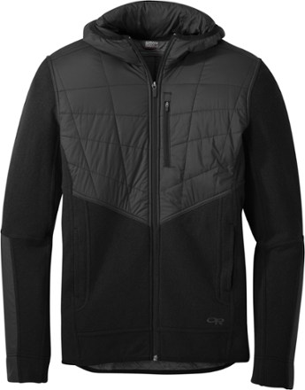 Cyprus Full Zip Hoodie - Black Heather - Men's