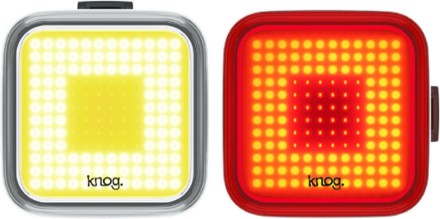 Blinder Square Front and Rear Bike Light Twinpack