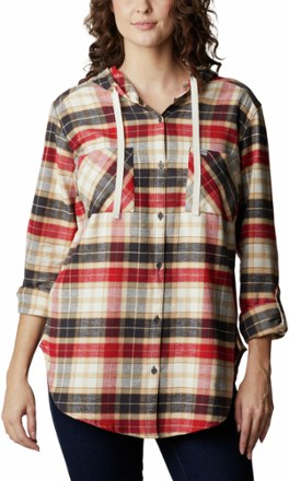 Anytime Stretch Hooded Long-Sleeve Top - Women's