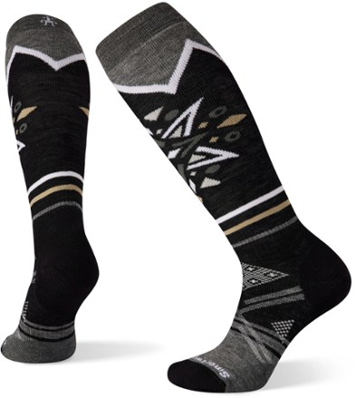 Performance Ski Full Cushion Mountain Snowflake Pattern OTC Socks - Women's