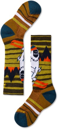 Wintersport Full Cushion Yeti Pattern OTC Socks - Kids'