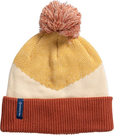 Chevron Birdseye Pom Beanie