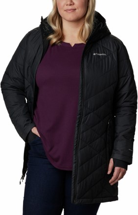 Columbia Women's Heavenly Long Hooded Jacket Plus Sizes